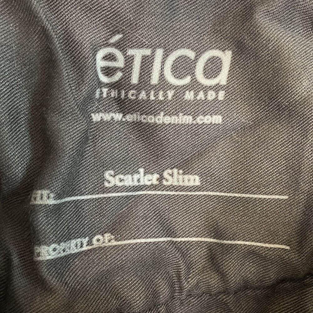 Ética Scarlet Slim Striped High-Rise Frayed Hem Jeans, 29 - Picture 10 of 12